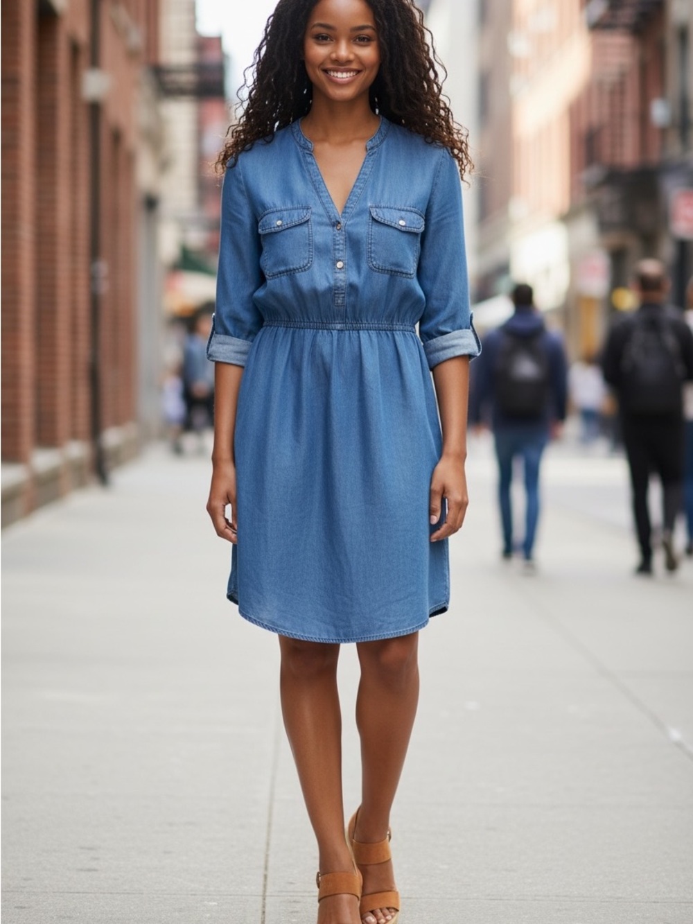 Denim Shirt Dress